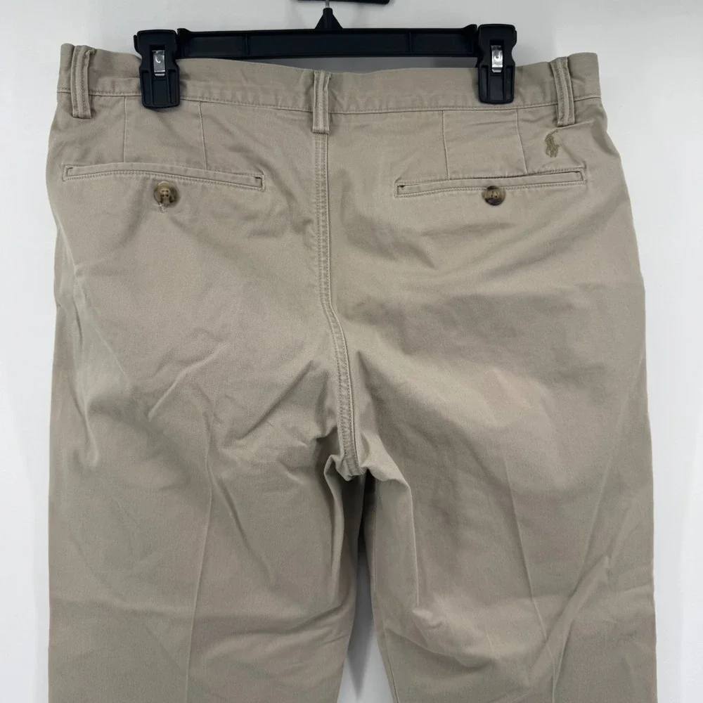 Polo Ralph Lauren Mens Stretch Straight Fit Chino Pants Khaki Tan 32x30
